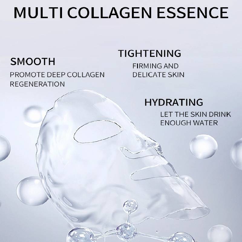 1 pièce/3 pièces/5 pièces Masque Facial Liftant Anti-Rides Collagène Profond Hydratant Soin de la Peau