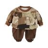 Kinder Freizeit Langarm Set, Bequeme Alltagsoutfits