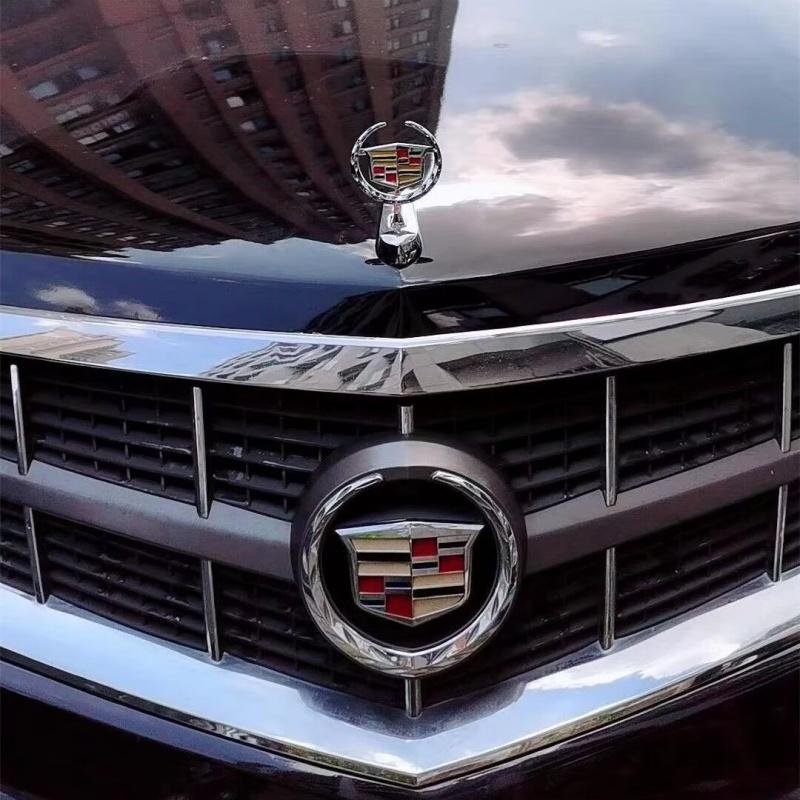 Gold/Sliver 3D Metal Car Front Hood Emblem Cover Bonnet Badge Sticker for Cadillac ATS BLS CT5 EXT SLS SRX XT4 XT6 XTS XLR DTS