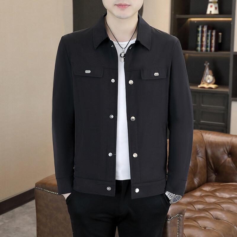 New light and thin ice silk jacket men's sunscreen clothing executive jacket business casual men's top