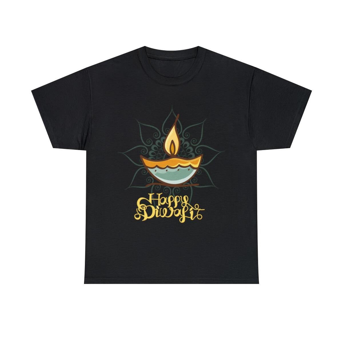 Happy Diwali T Shirt Graphic Tee Shirt, S-5XL XL