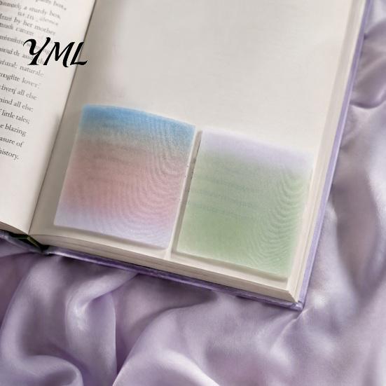 Multi Purpose Index Flags Gradient Pearlescent Adhesive Notes, Matte Self-Stick Pads, Removable Sparkling Handbook Supplies Sand Tabs for Office