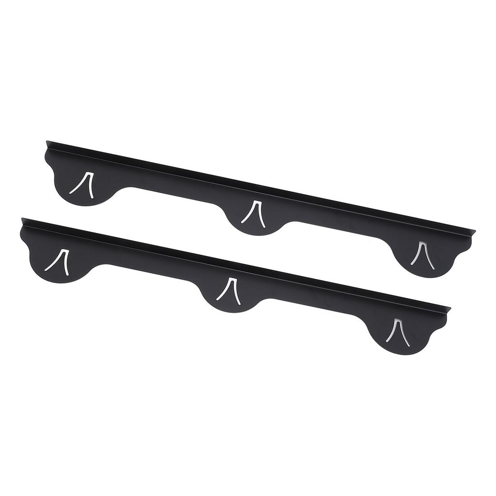 2PCS Stove Gap Filler Stainless Steel Easy Cleanup Black Stovetop Counter Gap Guard for Kitchen