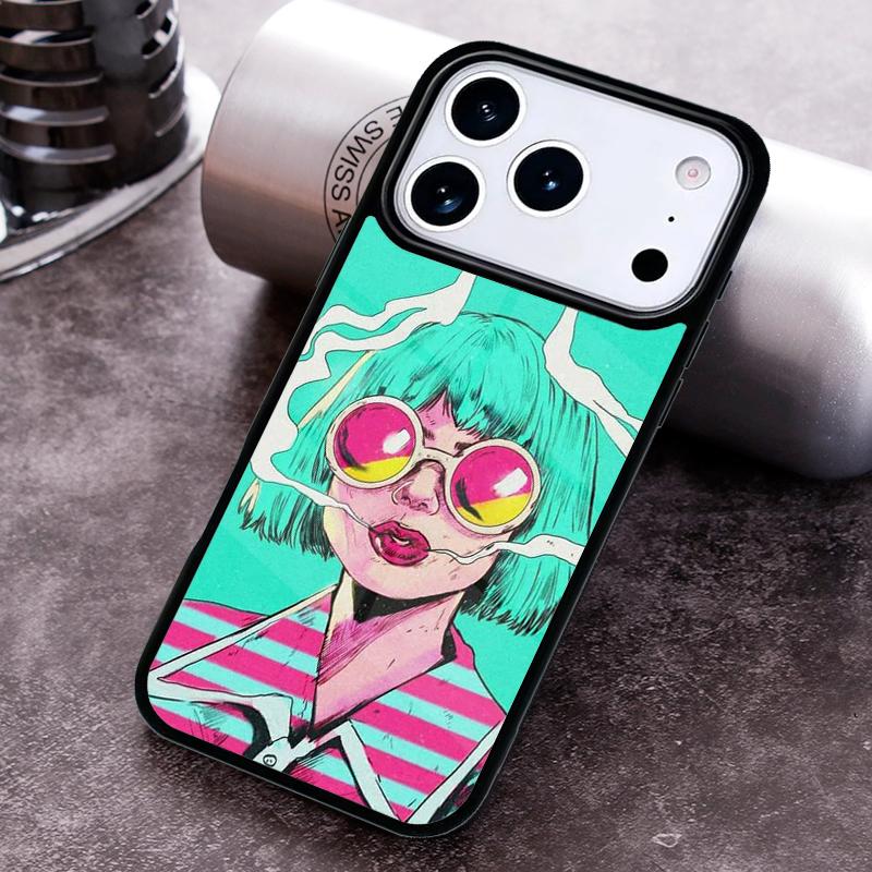 

Hippie Grunge Art Phone Case for iPhone 17 16 15 Pro Max Air 14 13 12 11 Plus Shockproof Cover iPhone 15 Pro Max