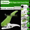 Heavy-Duty 3-10mm Loose Leaf Single Hole Punch Pliers for PVC and Paper