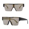 Outdoor Sports One Piece Cycling Sunglasses For Men's And Women's Large Frame Water Silver Cyberpunk Motorcycle Mirror Shades UV Resistant