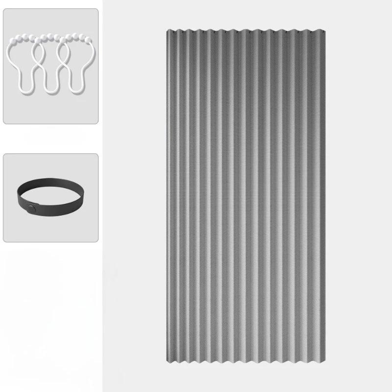 

Плісирована Дверна Штора Дверна Штора Складна Дверна Штора Гармошка для Спальні Перегородки, Шафи для Одягу, Шафи для Взуття тощо 80x200cm