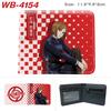 Jujutsu Kaisen Anime Wallet Gojo Satoru Yuji Itadori Print Short Bifold Card Holder Coin Purse PU Leather for Men Women 1pcs