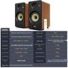 Luxury Rosewood HIFI Home Theater Karaoke Speaker System