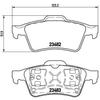 BREMBO Kit De Plaquettes De Frein P59044 - 4 Pièces