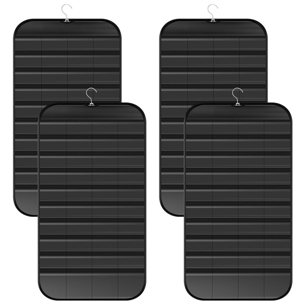 2/4 Stück Sticker Display Organizer Tragbare Aufbewahrungstasche für Tape, Abzeichen, Karten, Knöpfe, Broschen für Bastler, Sammler, Verkäufer