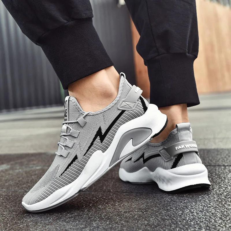 Winter Men Sneakers Mesh Casual Tennis Shoes Lace-up Men Shoes Lightweight Vulcanize Shoes Walking Sneakers Zapatillas Hombre