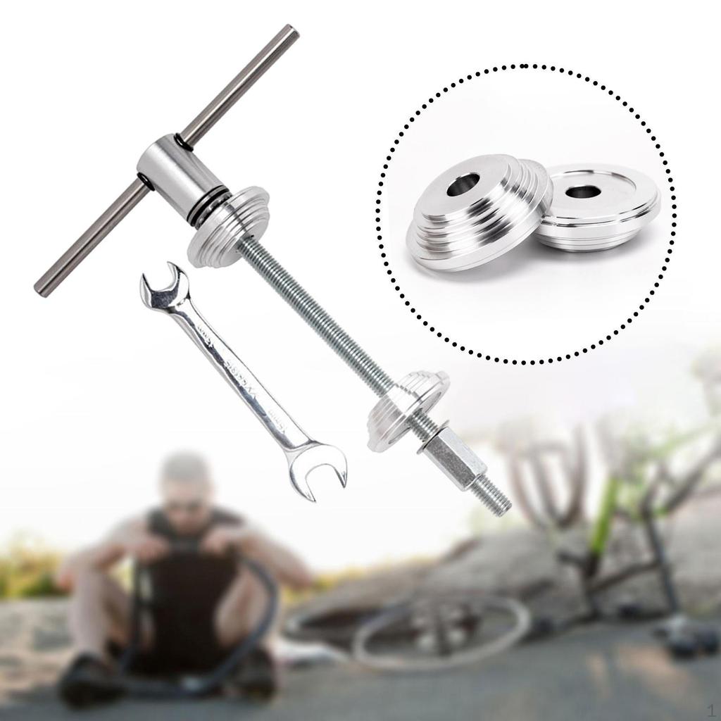 Bike Headset and Bottom Bracket Installation Tool CNC Aluminum Sturdy for Road Repair Easily