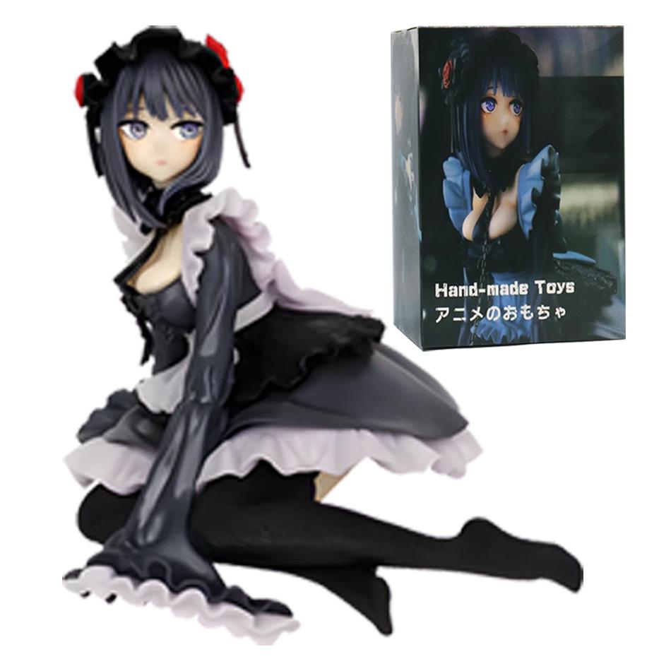 2 Kinds My Dress-Up Darling Anime Figure Black Maid Outfit Kitagawa Marin Action Figure Shizuku Kuroe Figurine Collection Model