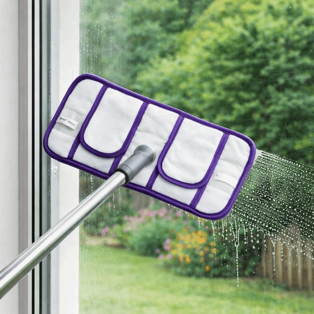 2 pieces Washable Reusable Mop Pads Multi-Purpose Mop Head Replacements  Floor Cleaning