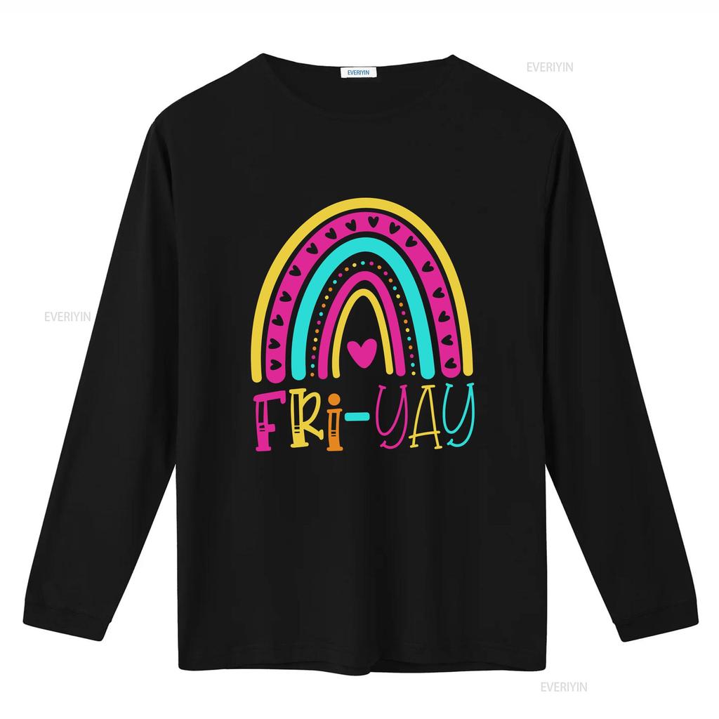 FriYAY T Shirt Fri Yay Cute Teacher Its Fun Friday TGIF s for Women Appreciation vintage Washed Top For Everyday Wear homme