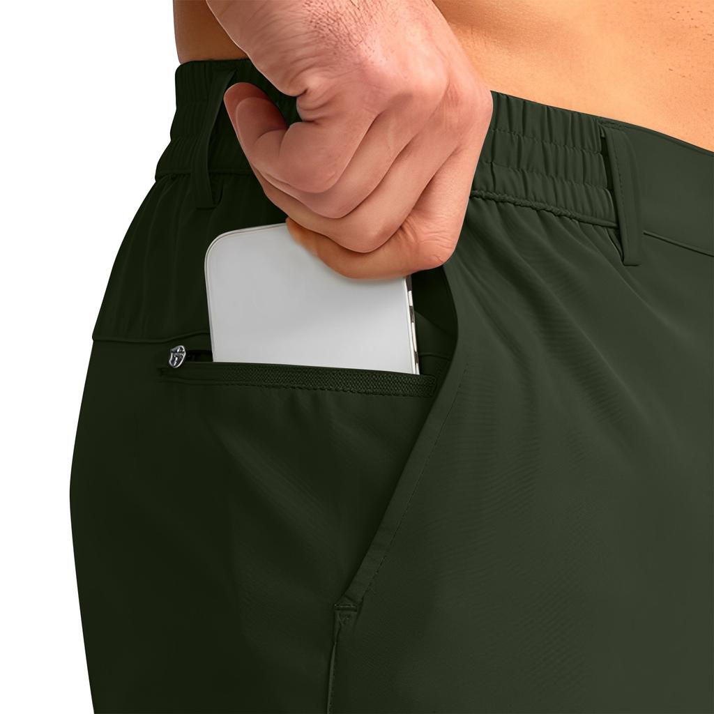 Heren Fitness Sneldrogende Broek, Losse Strandbroek