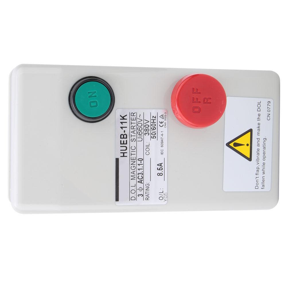 Reverzibilní Manuální Typ Přímého Spouštění Ovládání Motoru Magnetický Spouštěč 380V 50 60Hz(5.5 8.5A)