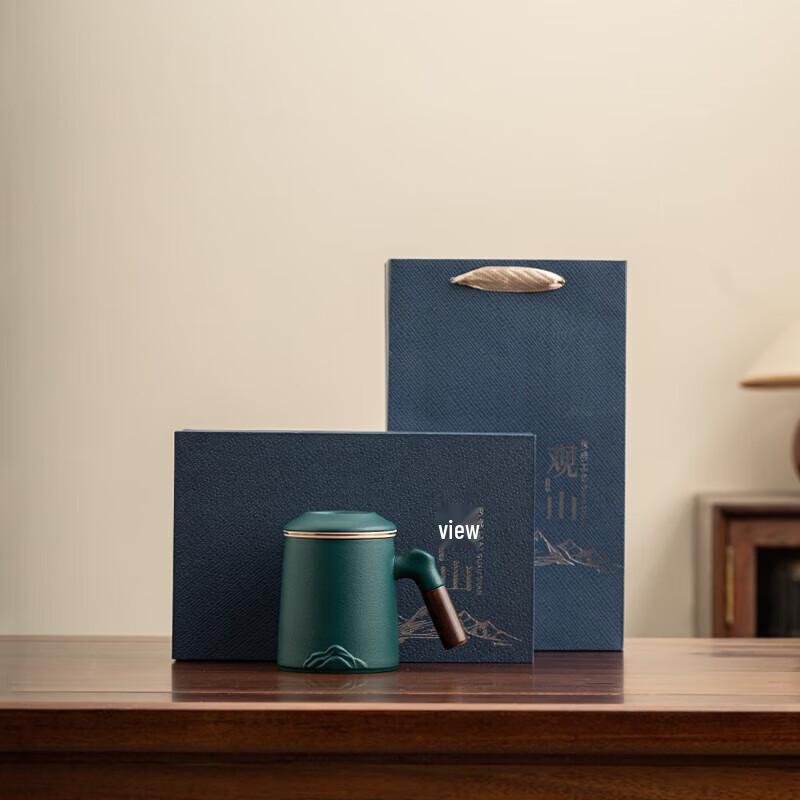 Guanshan National Tide Rustic Ceramic Office Tea Cup Set