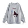 Chuyu Women's Mongolian Horse Totem Thermal Fleece Sweatshirt