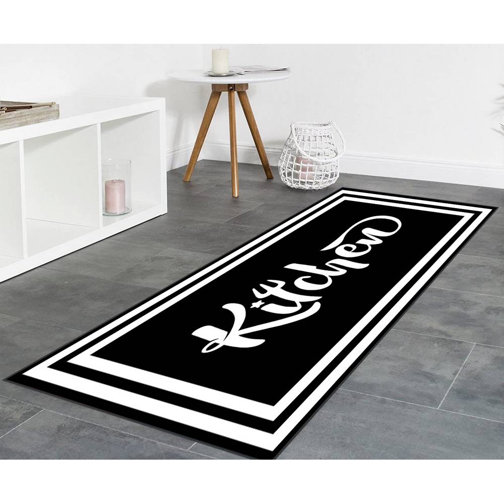 

Rovigo Home Моющийся ковер с принтом RVGHOME2013 50x80 чёрный