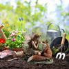 Alv av tre Akrylskilt Stake Værbestandig 2D Flat Fe Stake Plante Potte Dekorasjon Innendørs Utendørs Hage Gård Plen Terrasse Ornament