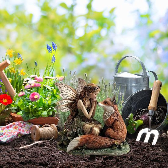 Alv av tre Akrylskilt Stake Værbestandig 2D Flat Fe Stake Plante Potte Dekorasjon Innendørs Utendørs Hage Gård Plen Terrasse Ornament