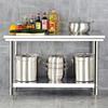 Double-Layer Stainless Steel Kitchen Workbench and Prep Table