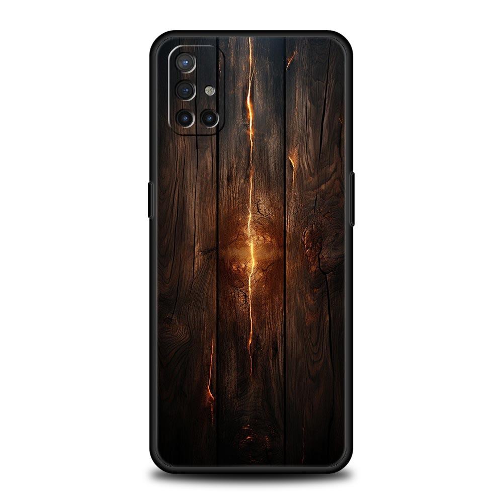 Phone Case For Oneplus 13R 13 12 10T 11 R10 Nord N100 N200 N10 9 9R CE 2 3 Z Pro Lite Soft TPU Cover Luxury Vintage Wood Grain