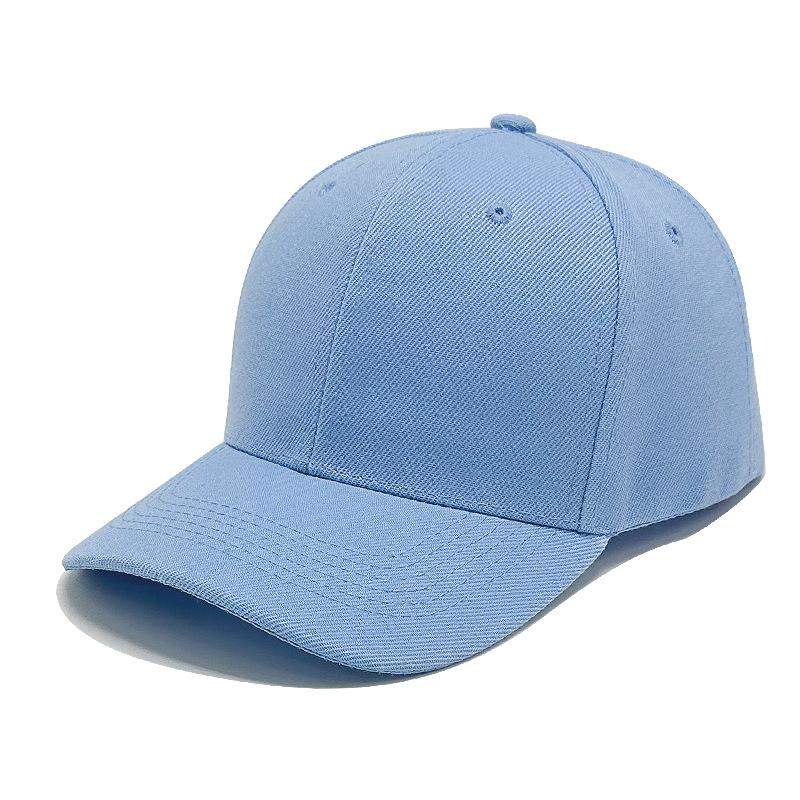 Six-piece Hair Green Solid Color Baseball Cap for Men and Women Baseball Caps Sun Protection