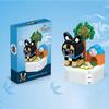 Dog Potted Plant Bouquet Bonsai Building Blocks Cute Dog Animal Scene Assembled Toys Desktop Ornaments Children's Holiday Gifts
