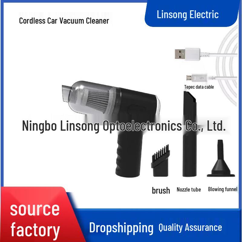 Cordless Handheld Car Vacuum with High Suction & Dual-Use Blow/Suck Function