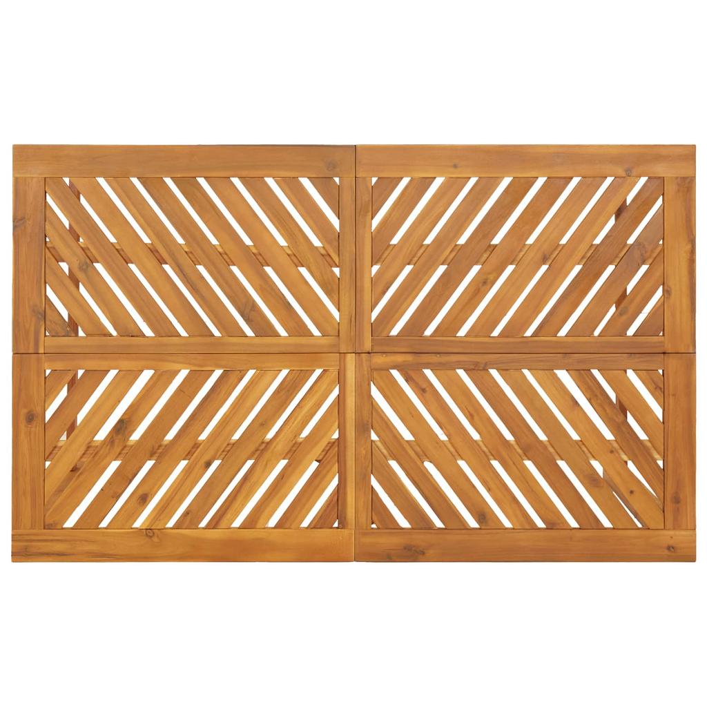 Garden Dining Set 4 pcs Brown Solid Acacia Wood