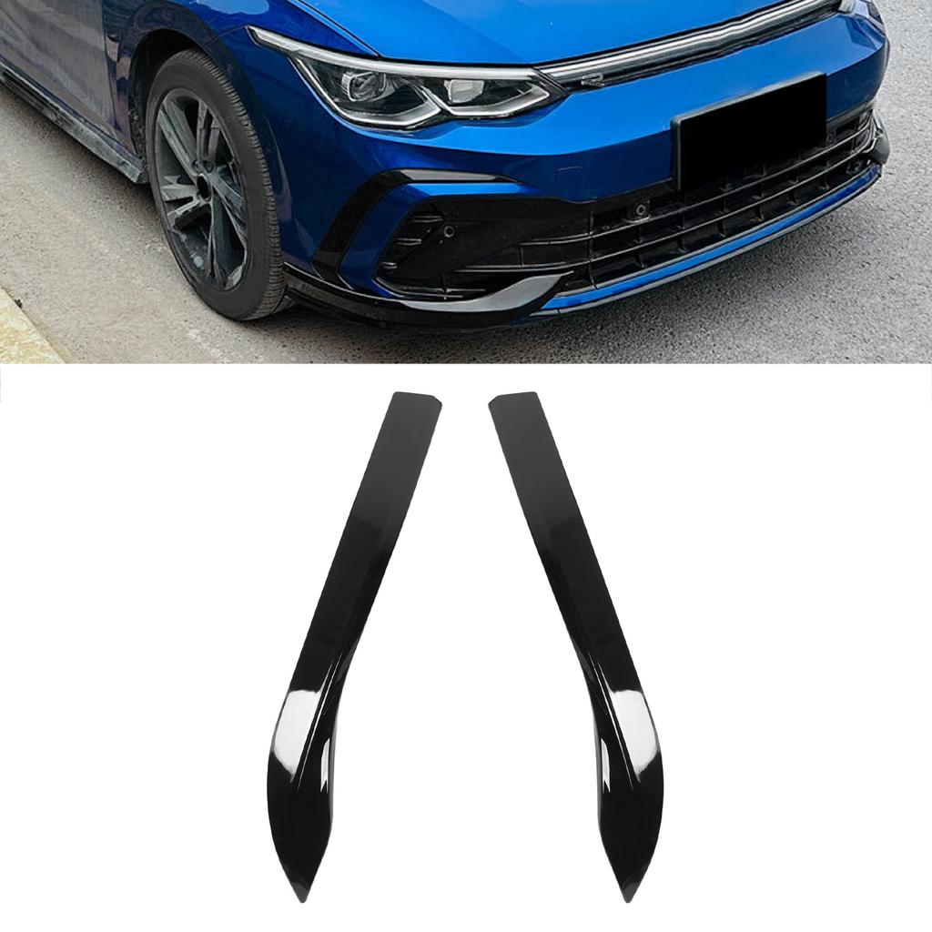 2 PCS Front Bumper Side Splitter Left Right for CS Increase Stability Sporty Look Replacement for MK8 2020-2024