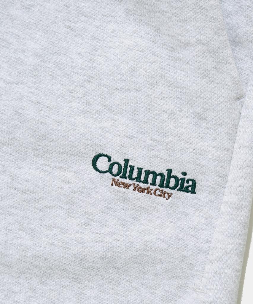 COLUMBIA UNIVERSITY Nyc Emb Terry Sweat Shorts Pants_Light Melange Gray