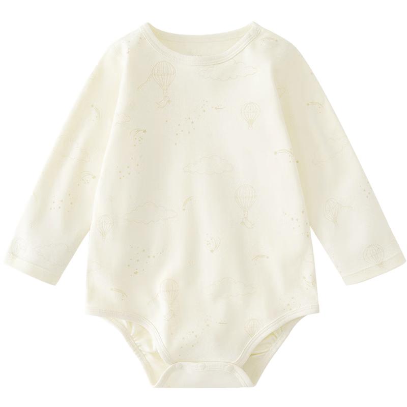 minibala Pure Cotton Long-Sleeve Baby Bodysuit with Bib 59