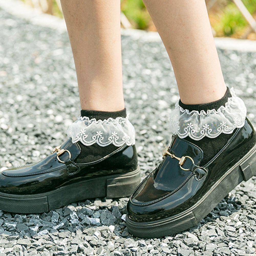 Sweet Retro Girls Women Ruffle Lace Frilly Ankle Socks Short Socks Princess Socks