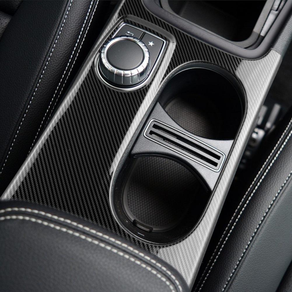 Console Accessory Cup Holder Trim ABS Plastic Material Exact Fit For 2012-2018 Models DIY Interior Upgrade For Mercedes A Class