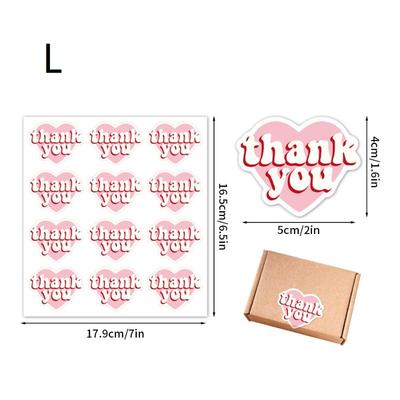 30 Sheets Cute Cartoon Thank You Stickers Bow Stickers For Party Deco Envelope Sealing Gift Wrapping