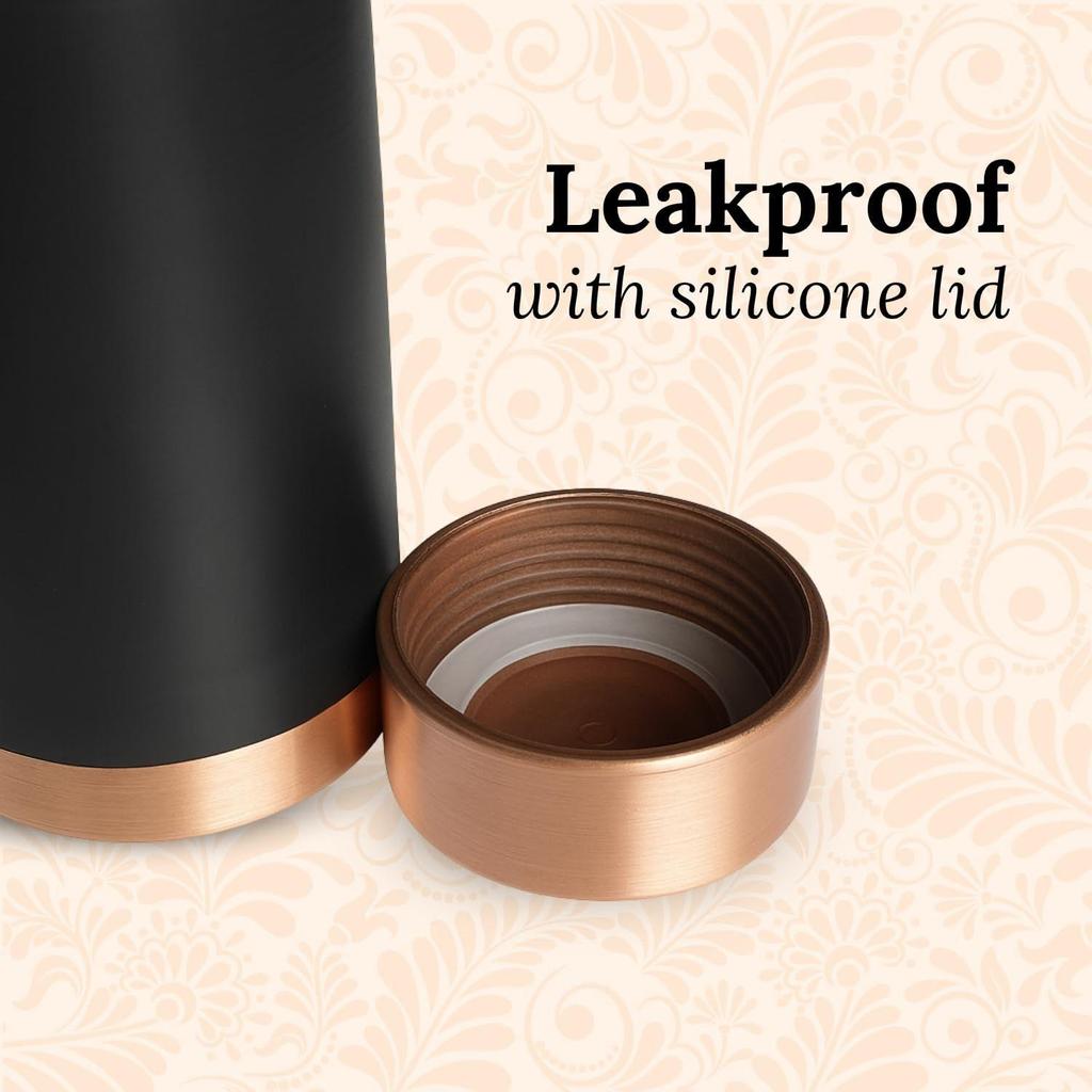 Pure Copper Water Bottle (1 Litre) | Leakproof | Pure Copper Water Bottle | Tamba Bottles | Authentic Copper Bottle | Durable Copper Bottle