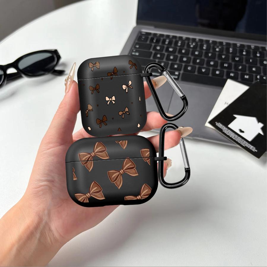 Earphone Cases Cover Case For Airpods Pro2 Pro 3 4 2 Pro3 1 Retro Bow Tie