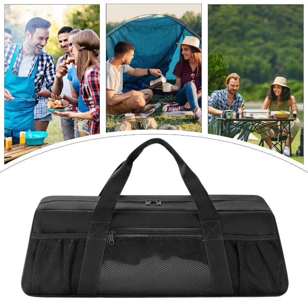 Vodotěsná taška na grilovací náčiní Velkokapacitní taška na uložení BBQ náčiní Piknikové aktivity