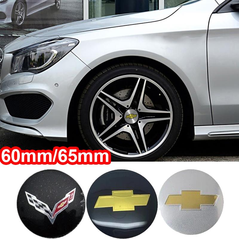 60MM/65mm Car Wheel Center Sticker Hub Emblem Decal for Chevrolet AVEO CAPTIVA Cavalier COLORADO CRUZE LACETTI MALIBU ORLANDO