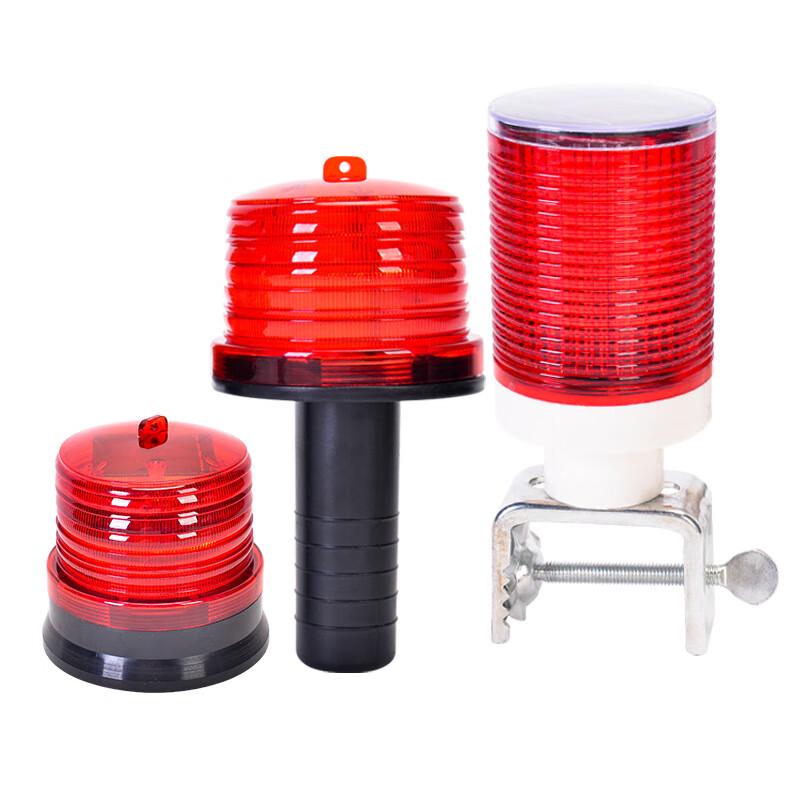 OLOMM Solar Powered LED Warning Strobe Light
