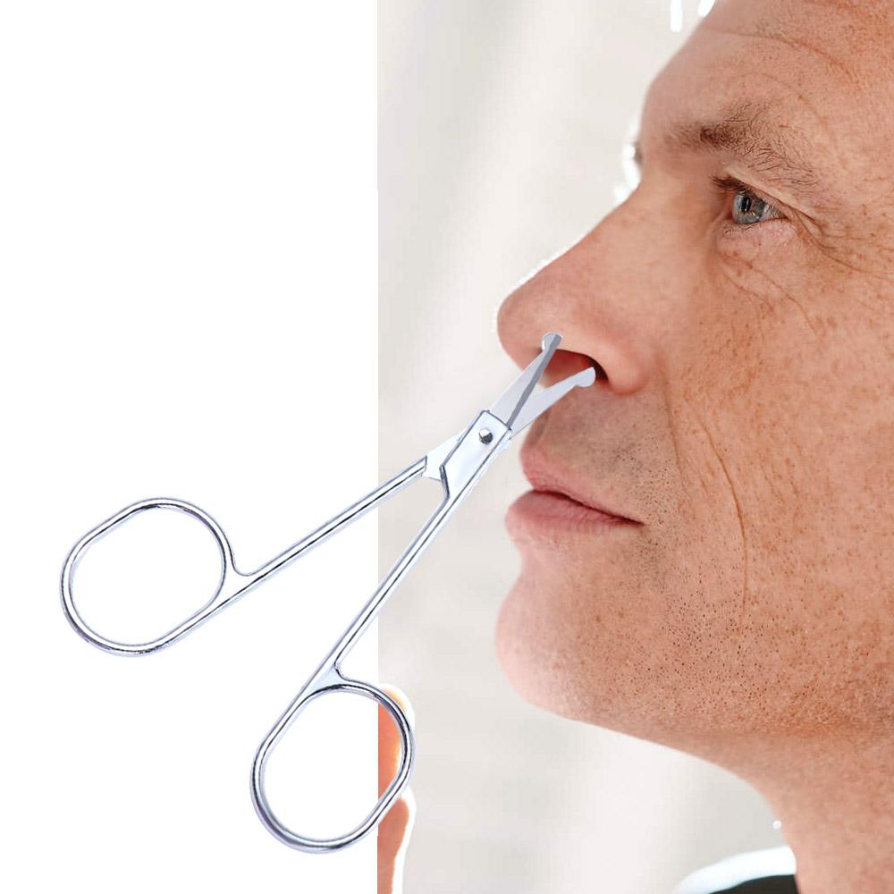 New Fashion Curved Stainless Steel Nose Hair Scissors Beauty Tool Ear Facial Trimmers