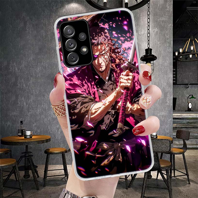 Bleach Kyoraku Shunsui Soft Phone Case For Samsung Galaxy A13 A14 A15 A16 A17 A53 A54 A55 A56 A57 A33 A34 A35 A36 A37 A23 A24 A2