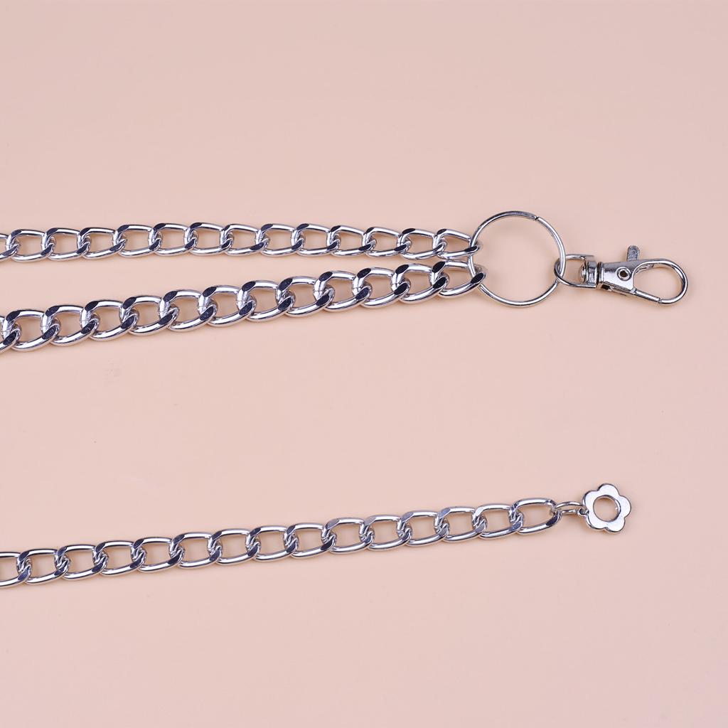 New Retro Trend Metal Ring Waist Chain Female Punk Style Versatile Multi-layer Chain Waist Accessories