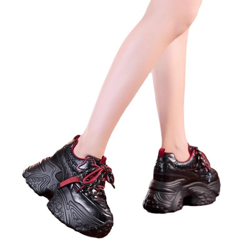 Shoes Daddy shoes 2025 new autumn and winter velvet thick-soled heightening explosion versatile casual sports women's shoes
