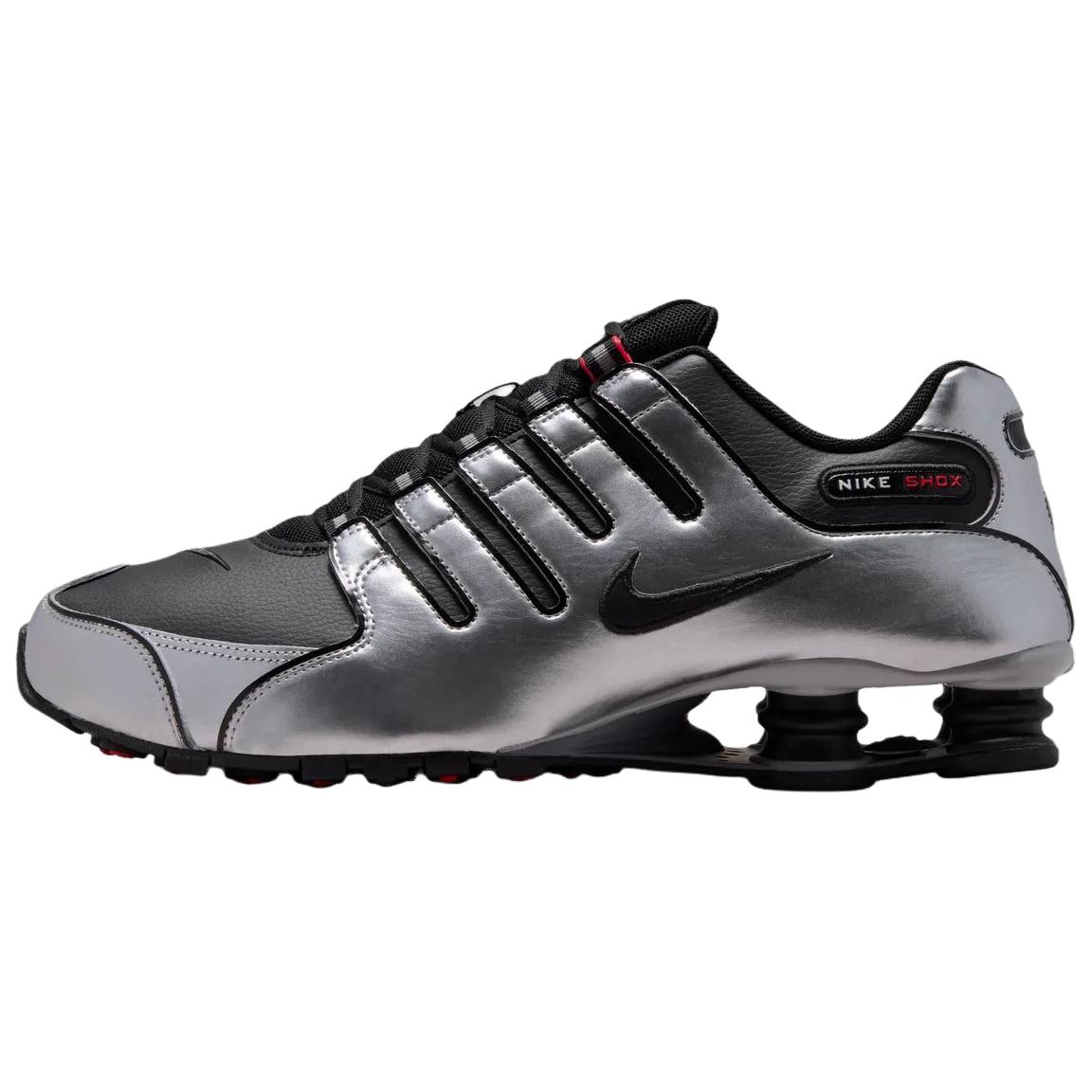 Nike Shox NZ Series Running Shoes Unisex Black Silver IU7506-001 38.5