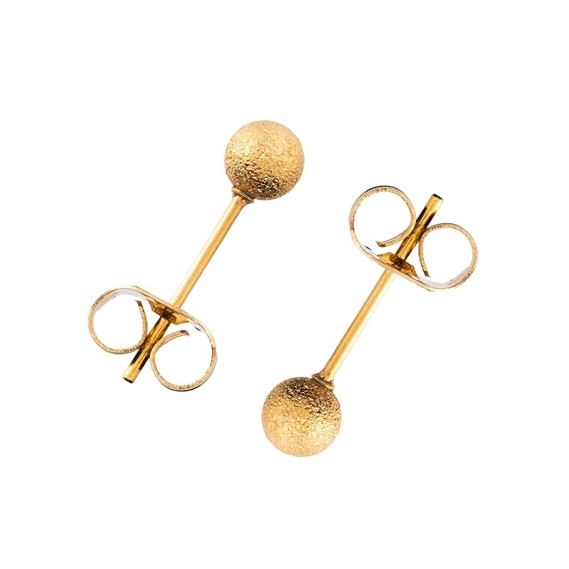 

[Puente] Supervised by a doctor earrings ladies men s Compatible with metal allergies surgical stainless steel stainless Leave it on round ball ball